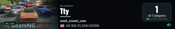 Tty live status badge