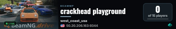 crackhead playground live status badge