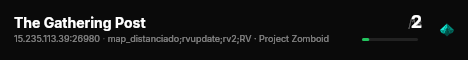 The Gathering Post live status badge