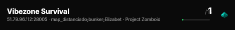 Vibezone Survival live status badge