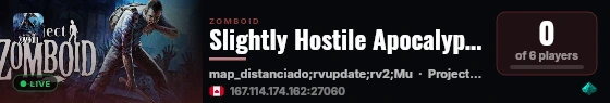 Slightly Hostile Apocalypse live status badge