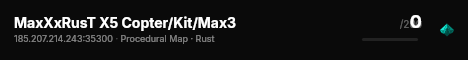 MaxXxRusT X5 Copter/Kit/Max3 live status badge