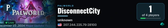 DisconnectCity live status badge