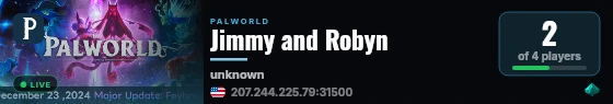 Jimmy and Robyn live status badge