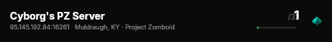 Cyborg's PZ Server live status badge