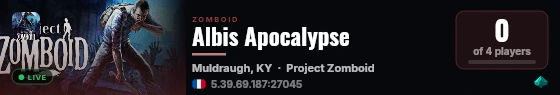 Albis Apocalypse live status badge