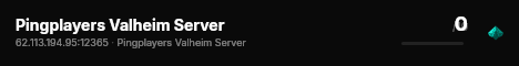 Pingplayers Valheim Server live status badge