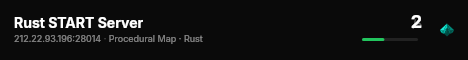 Rust START Server live status badge