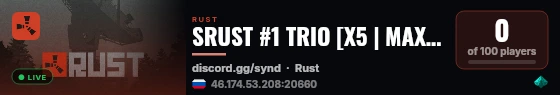 SRUST #1 TRIO [X5 | MAX3 | LOOT+ | TP | EVENT] 11.09 live status badge