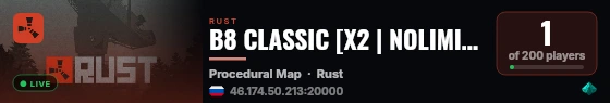 B8 CLASSIC [X2 | NOLIMIT | VANILLA] 19.08 #bear live status badge