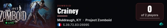 Crainey live status badge