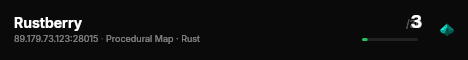 Rustberry live status badge