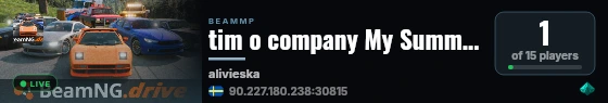 tim o company My Summer car live status badge