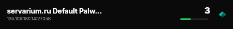 servarium.ru Default Palworld Server live status badge