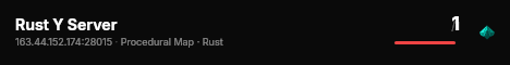 Rust Y Server live status badge