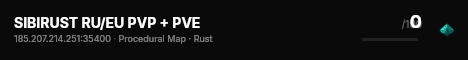 SIBIRUST RU/EU PVP + PVE live status badge