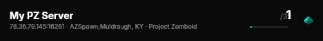My PZ Server live status badge