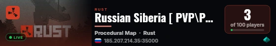 Russian Siberia [ PVP\PVE | NPC | Events | Ru ] 03.09 live status badge