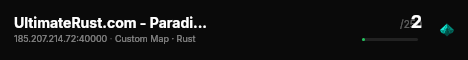 UltimateRust.com - Paradise | Duo | x2 | Custom | 08.08 live status badge