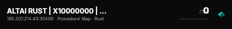 ALTAI RUST | X10000000 | Battlefield live status badge