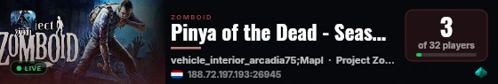 Pinya of the Dead - Season 5 live status badge