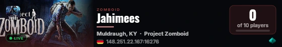 Jahimees live status badge