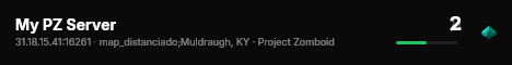 My PZ Server live status badge