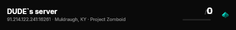 DUDE`s server live status badge