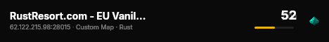 RustResort.com - EU Vanilla | 2X Monday 10.08 live status badge