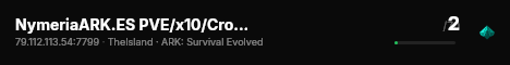 NymeriaARK.ES PVE/x10/Crossplay/Clouster/ISLAND - (v361.7) live status badge