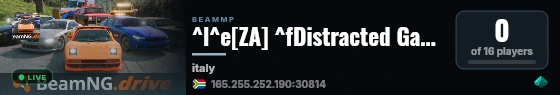 ^l^e[ZA] ^fDistracted Gaming live status badge