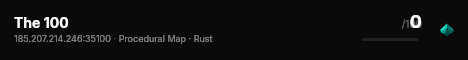 The 100 live status badge