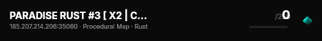 PARADISE RUST #3 [ X2 | CLANS | KITS | TRADE ] live status badge
