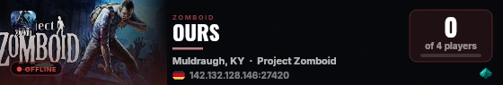 OURS live status badge
