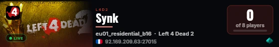 Synk live status badge