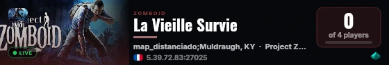 La Vieille Survie live status badge