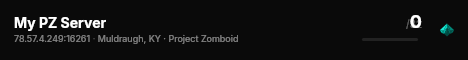 My PZ Server live status badge