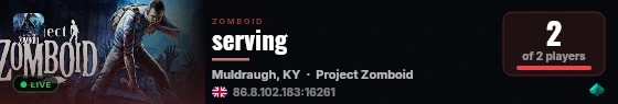 serving live status badge