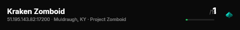 Kraken Zomboid live status badge