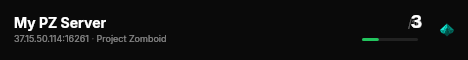 My PZ Server live status badge