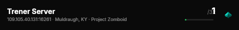 Trener Server live status badge