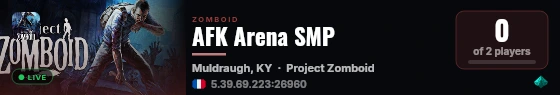 AFK Arena SMP live status badge