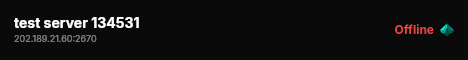 test server 134531 live status badge