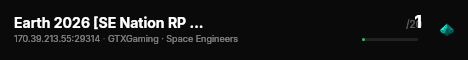 Earth 2026 [SE Nation RP Server] live status badge
