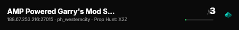 AMP Powered Garry's Mod Server live status badge