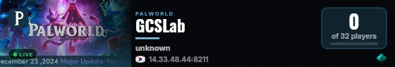GCSLab live status badge