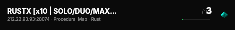 RUSTX [x10 | SOLO/DUO/MAX 3 | Loot+ | Skins] WIPE 12.08 live status badge