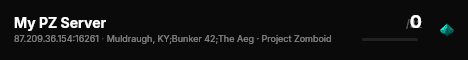 My PZ Server live status badge