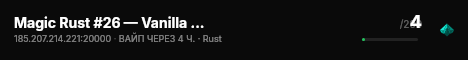 Magic Rust #26 — Vanilla 2x (Solo/Duo) | Pyccкий live status badge