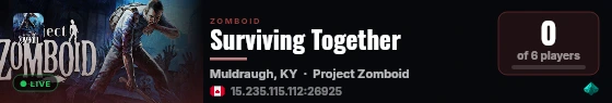 Surviving Together live status badge
